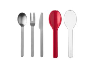 besteckset ellipse nordic red